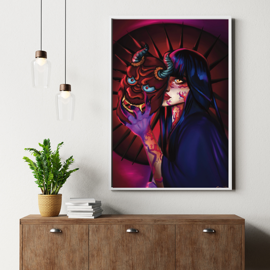 K-Pop Demon Hunter Fine Art Print | Fantasy Wall Decor