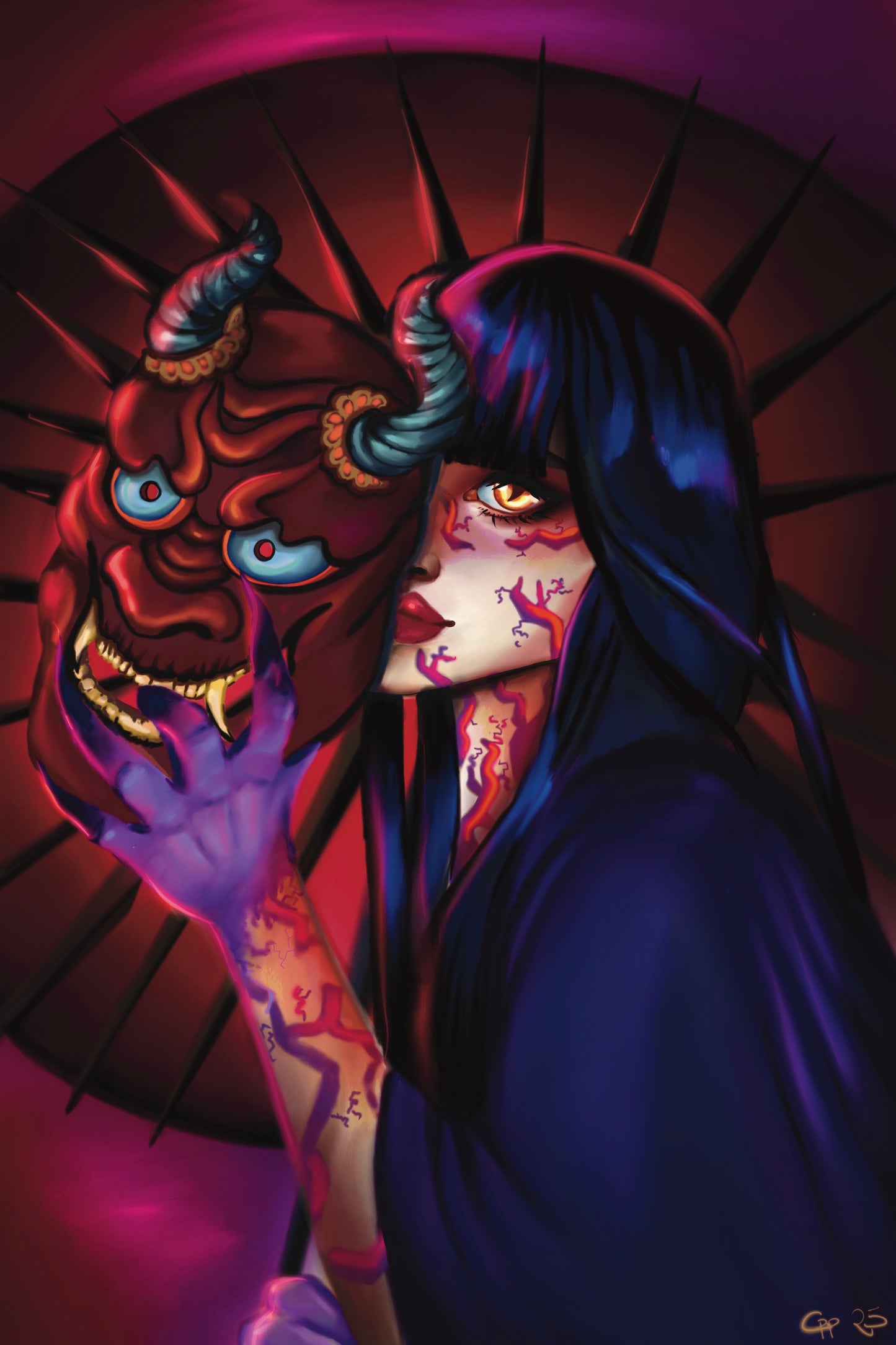 K-Pop Demon Hunter Fine Art Print | Fantasy Wall Decor